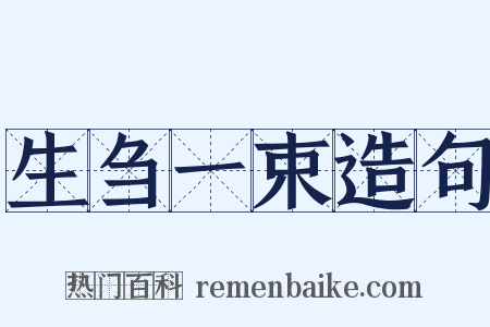 生刍一束造句是什么意思的图片